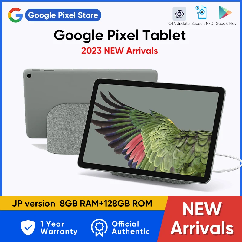 

2023 New Google Pixel Tablet Pad With Charging Speaker Dock Google Tensor G2 Octa-core 8GB+128GB Android Tablet 10.95inch Screen