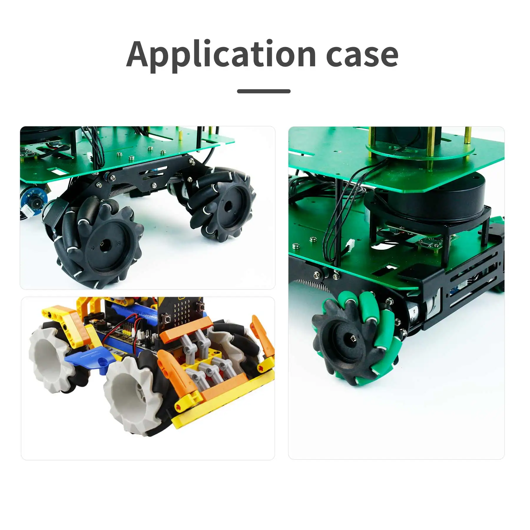 4 шт. 65 мм 68 80 97 твердость колес Mecanum пластиковый всенаправленный для TT Motor 520 мотор
