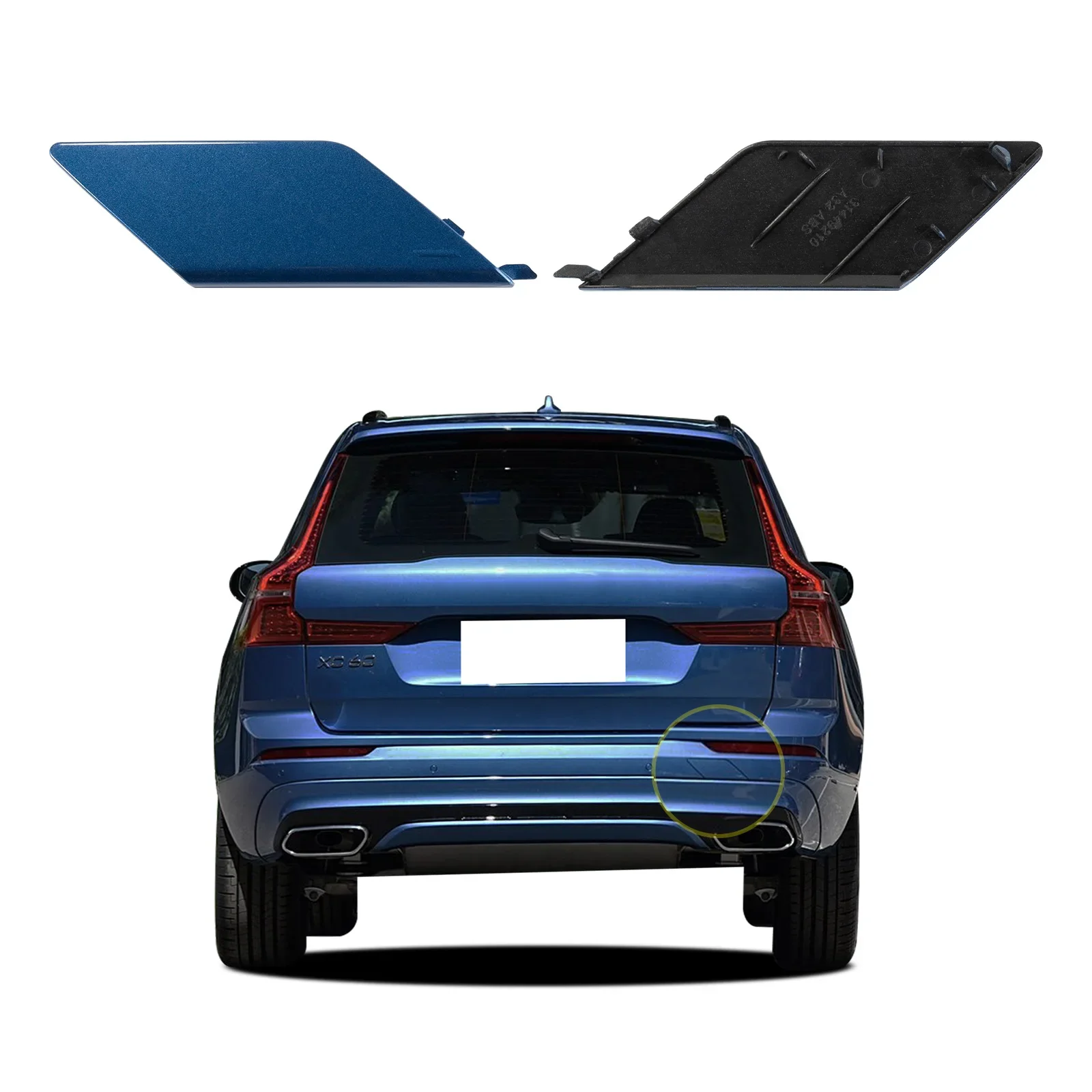 

Крышка буксировочного крюка заднего бампера для VOLVO XC60 2018-2021 31449210 398490342, правая сторона пассажира