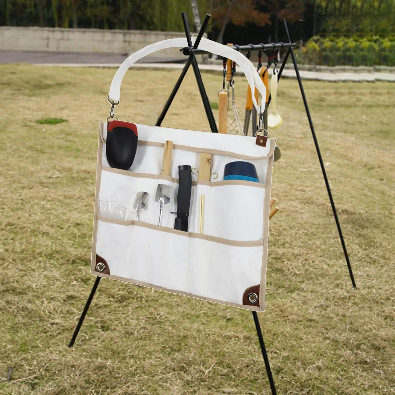 

Portable Camping Tableware Storage Bag BBQ Organizer for Outdoor Picnic