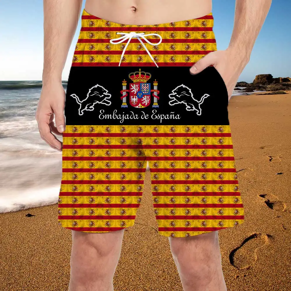 2022 summer shorts men's beach pants sports pants printed shorts men's casual quick-drying 3D shorts men