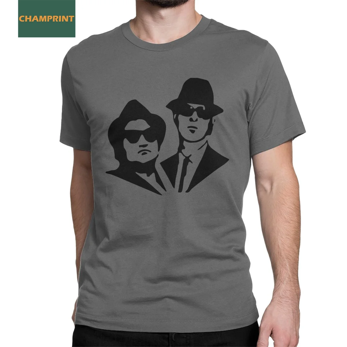 

Футболка мужская с круглым вырезом, хлопковая тенниска с короткими рукавами, одежда в винтажном стиле The Bluetooth Brothers, большие размеры