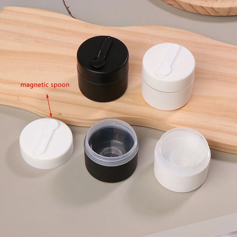 30/50 г пустая банка для крема лица с магнитной ложкой матовая пластиковая бутылка