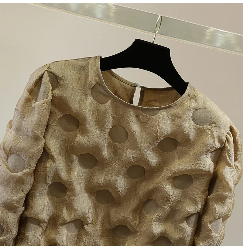 Тяжелая промышленность рельефный пуловер с круглым вырезом и длинным рукавом