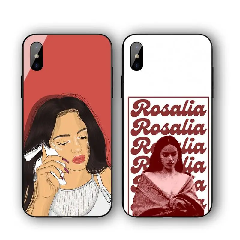 

Beautiful Rosalia Pienso En Tu Phone Case For Iphone 11 12 13 14 Pro Max 7 8 Plus X Xr Xs Max Se2020 Tempered Glass Cove
