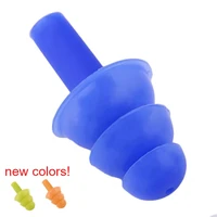 4pairs box packed comfort earplugs noise reduction silicone soft ear plugs swimming silicone earplugs protective for sleep