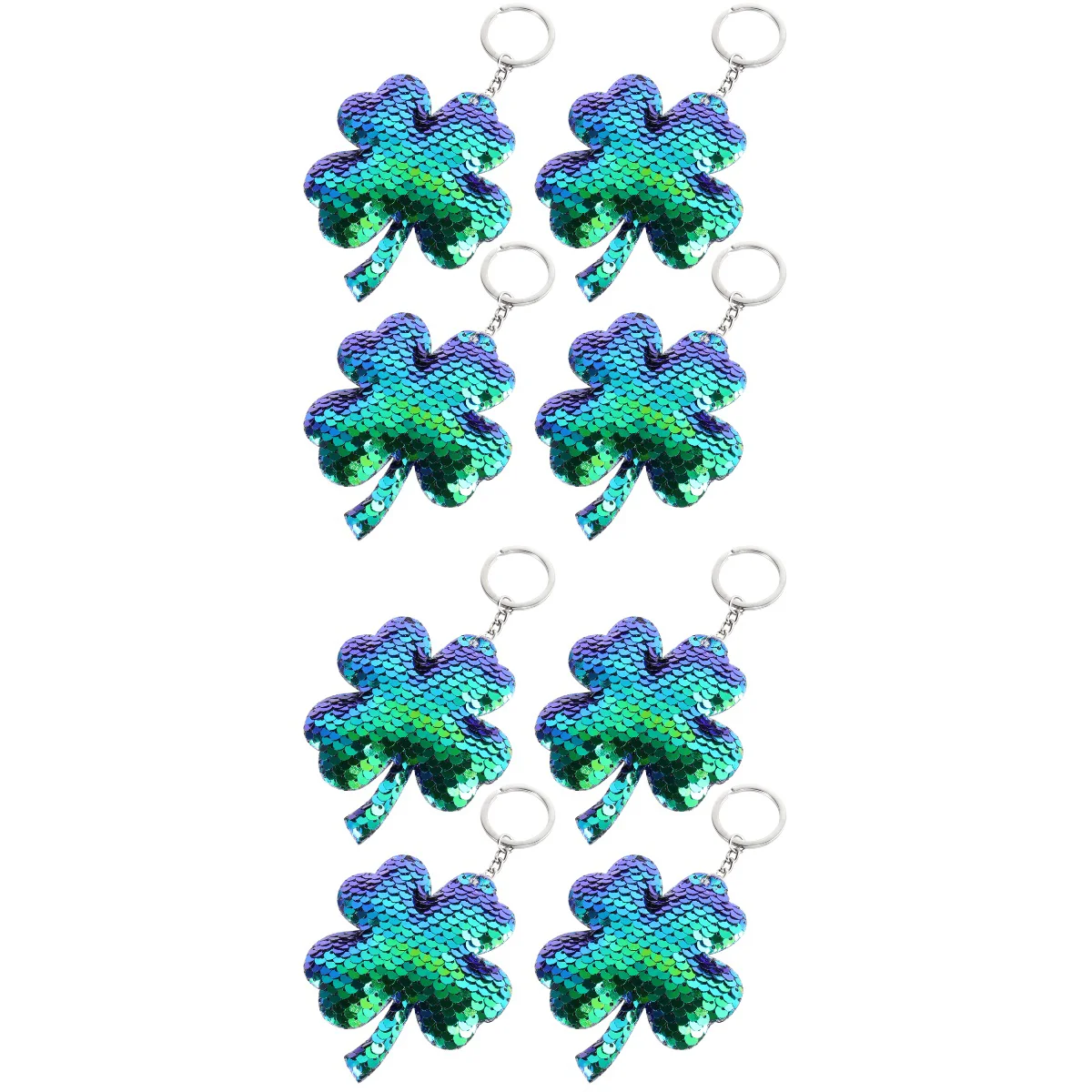 

Keychain Key Pendant Shamrock St Patrick Day Lucky Car Sornament Supplies Party Leaf Keyring Chains Forgift Four Fortune Rings