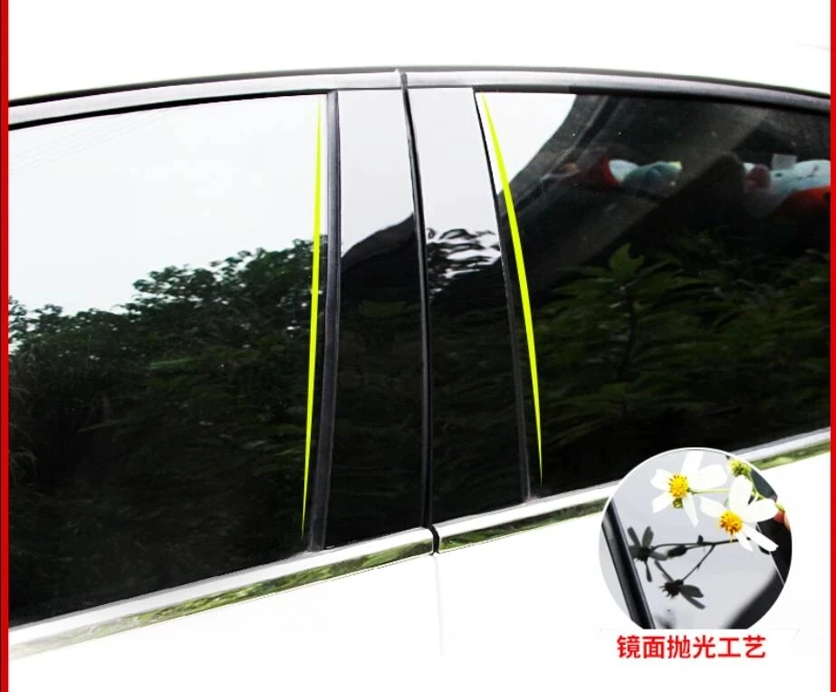 

For Nissan X-Trail X Trail T32 2014-2018 2019 2020 Stainless steel Car Window Pillar Post Cover Strip Trim Sticker Accessories B