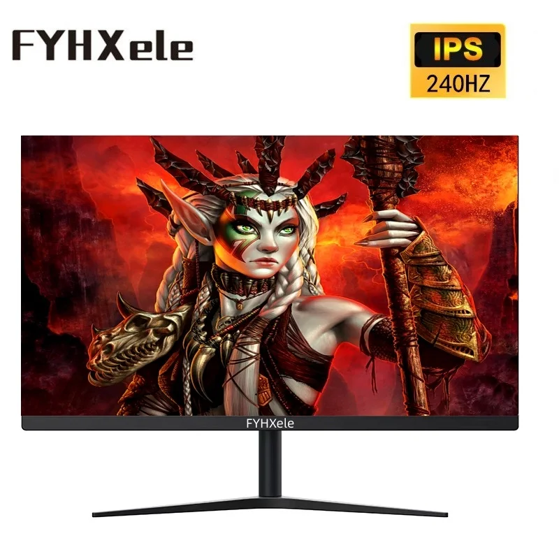 

FYHXele 24inch Monitor 240Hz FHD Gaming LCD Display PC IPS Desktop Gamer Display Flat Panel With HDMI-Compatible/DP/1920*1080