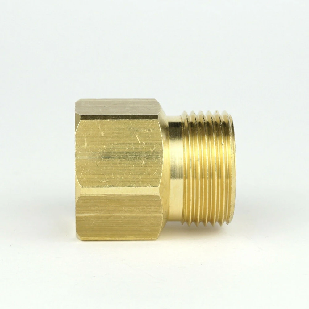Copper Adapter M22x1.5 AG X 1/2inch For Pressure Washer Cleaner Female Metric Adapter Brass Coupler Brass Pipe Fitting Adapter
