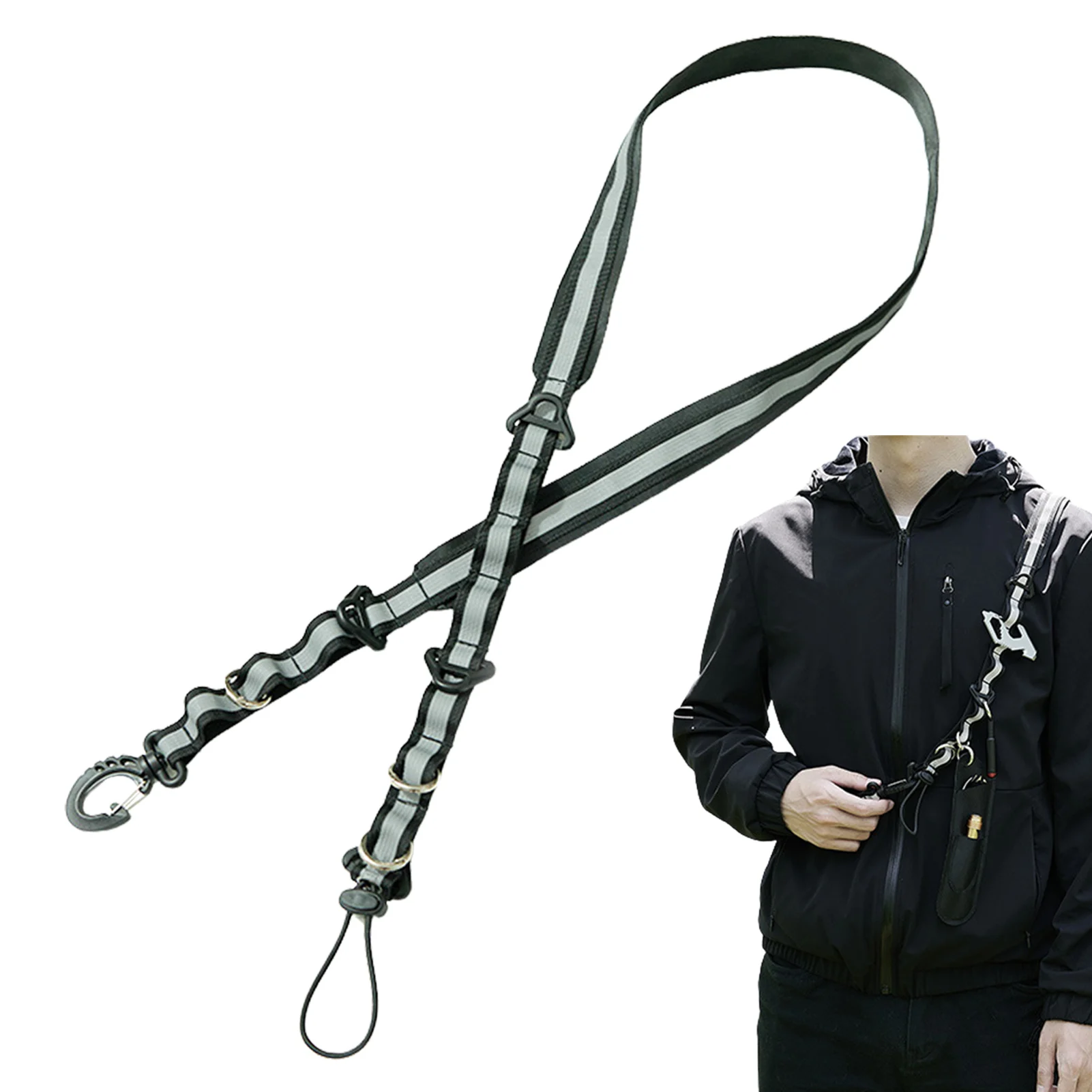 

Hammock Straps Adjustable Backpack Chest Strap Adjustable Backpack Chest Strap With Carabiner For Mountaineering