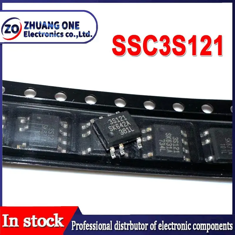 5 шт./партия, флэш-микросхема памяти SSC3S121, 3S121, SOP7, новая оригинальная флэш-микросхема