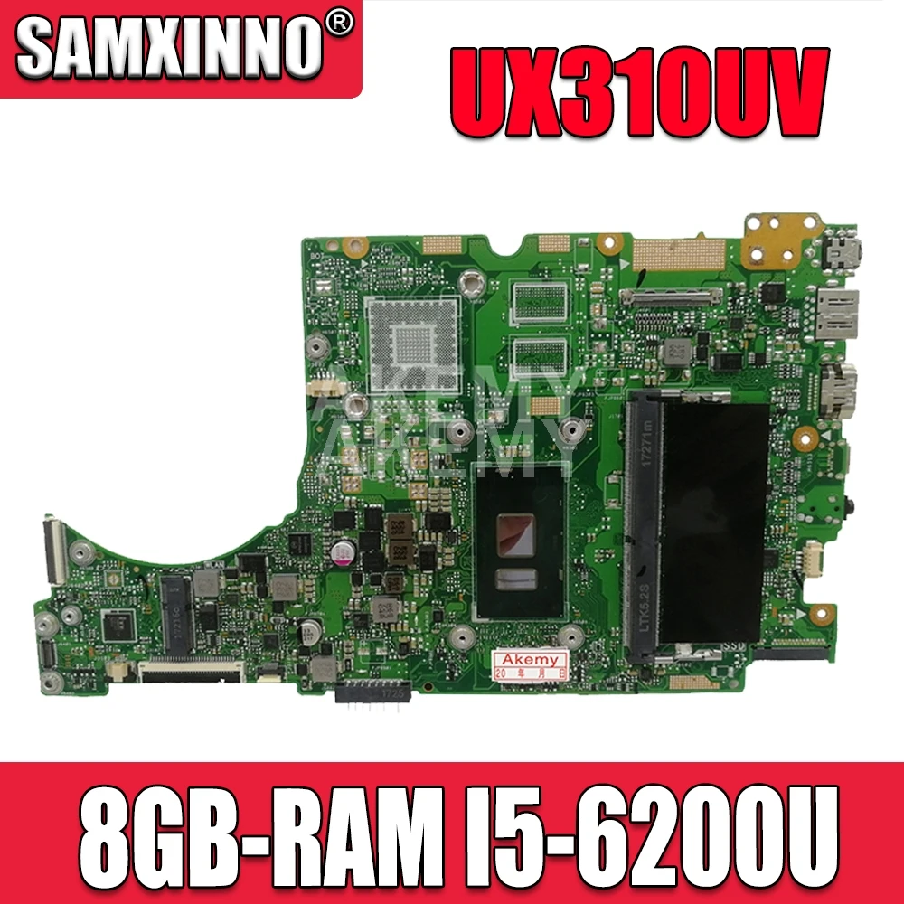 

UX310UV Laptop motherboard for ASUS UX310UQK UX310UQ UX410UQ UX410UQK UX310UA original mainboard 8GB-RAM I5-6200/6198U