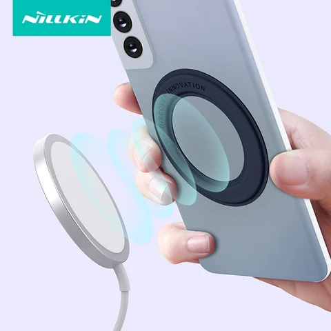 Магнитная подставка для зарядки телефона Nillkin Cing для MagSafe, наклейка SnapHold, совместимая со смартфонами iOS и Android, PU, 2 шт.