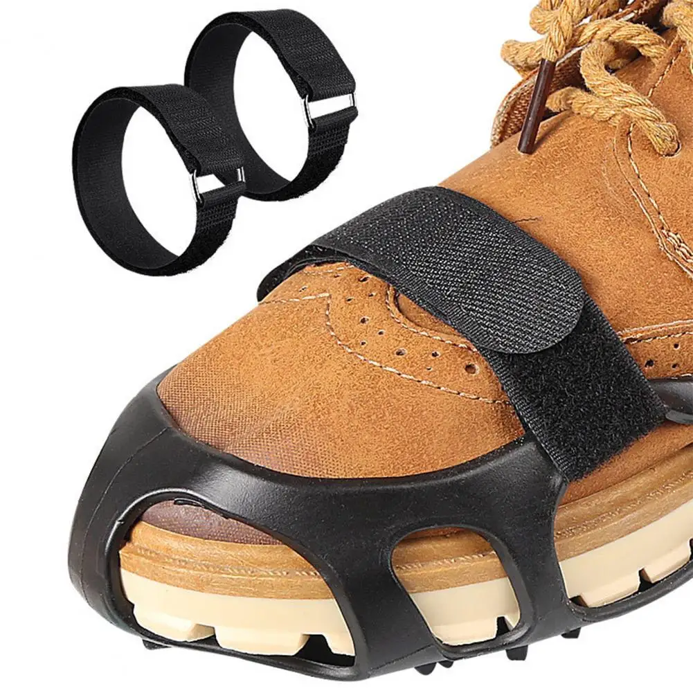 Ледяные шипы Ремни для обуви Нескользящие снежные тяговые кошек с металлической