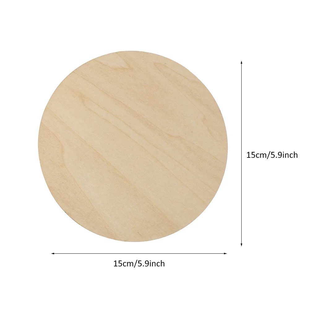 Painting Board Blank Wood Discs Plain Wooden Slice Round DIY Material Accessories Slices Panel Decor Unfinished Circles