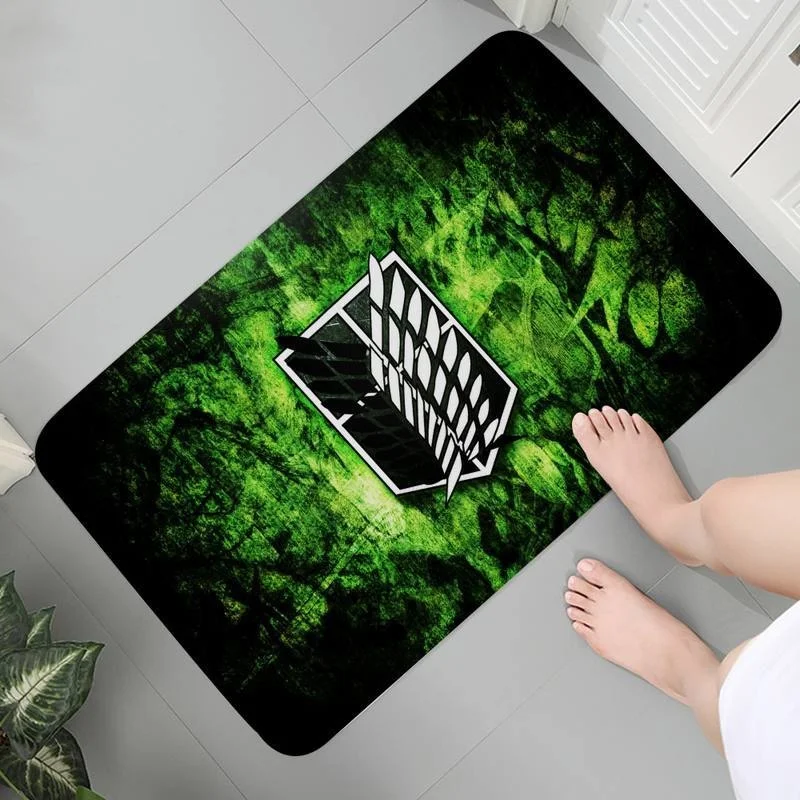 

Children Carpet Flannel Washable Rug Mats Modern Entrance Bedroom Crawling Attack on Titan Area Rugs Parlor Mat Lounge Rug