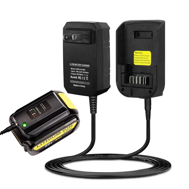 Battery Charger For Dewalt 14.4V 20V Slide Style Lithium Battery Charger 1A for DCB107 DCB115 DCB112 DCB143 DCB206 DCB200
