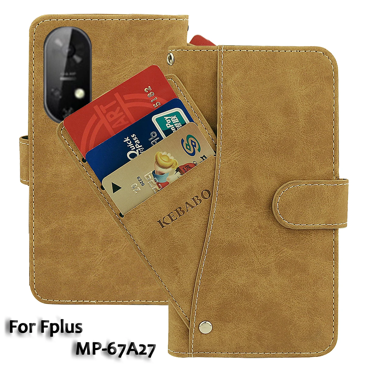 Винтажный кожаный кошелек Fplus MP-67A27 чехол 6 78 дюйма роскошный чехол-книжка с