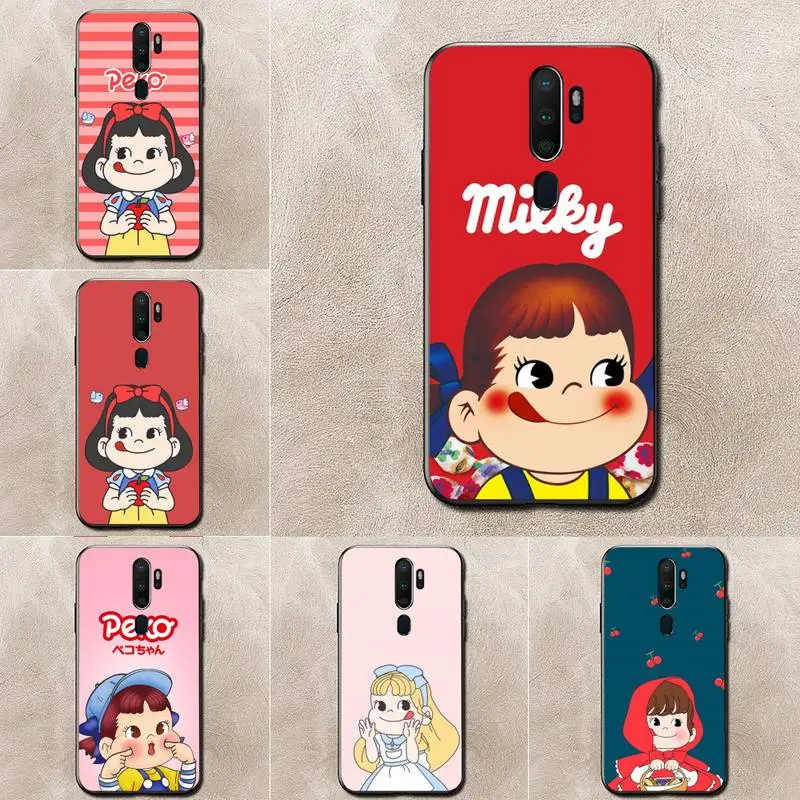 

Cute Peko Milky Lollipops Phone Case For Redmi 9A 8A 6A Note 9 10pro 11S 8T K20 K30 K40 Pro PocoF3 Note11 5G Case