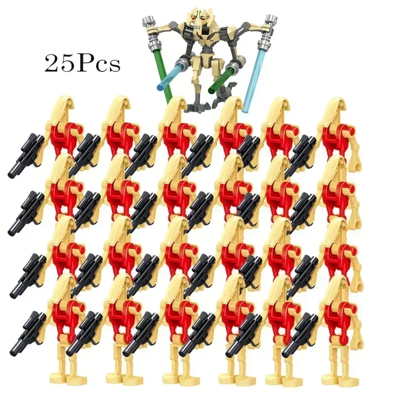 25 шт./партия клон солдатская война супер боевой уродей C009 и робот-командир C032