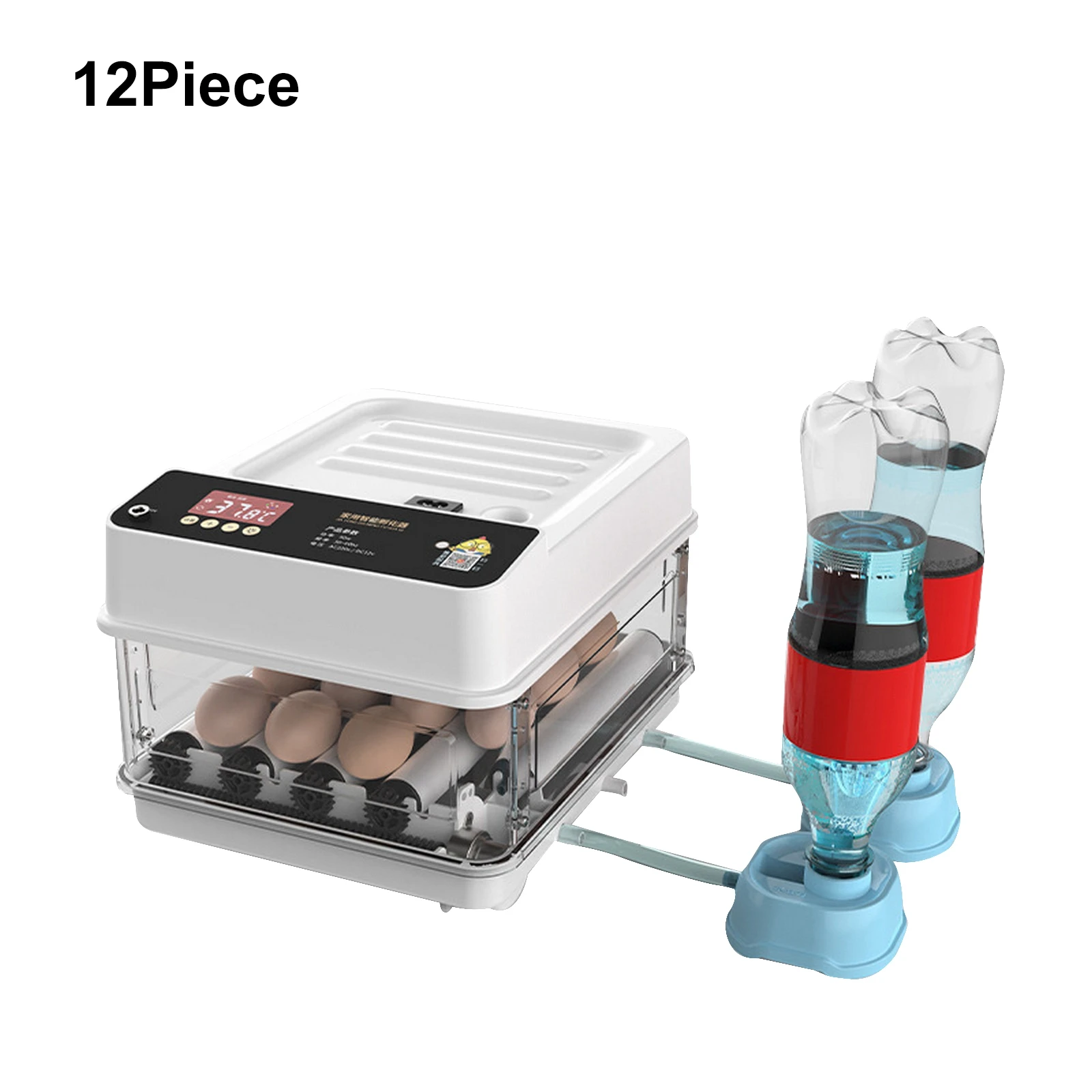 Полностью автоматический инкубатор для 10/12 яиц Брудер перепелиных птиц цыплят