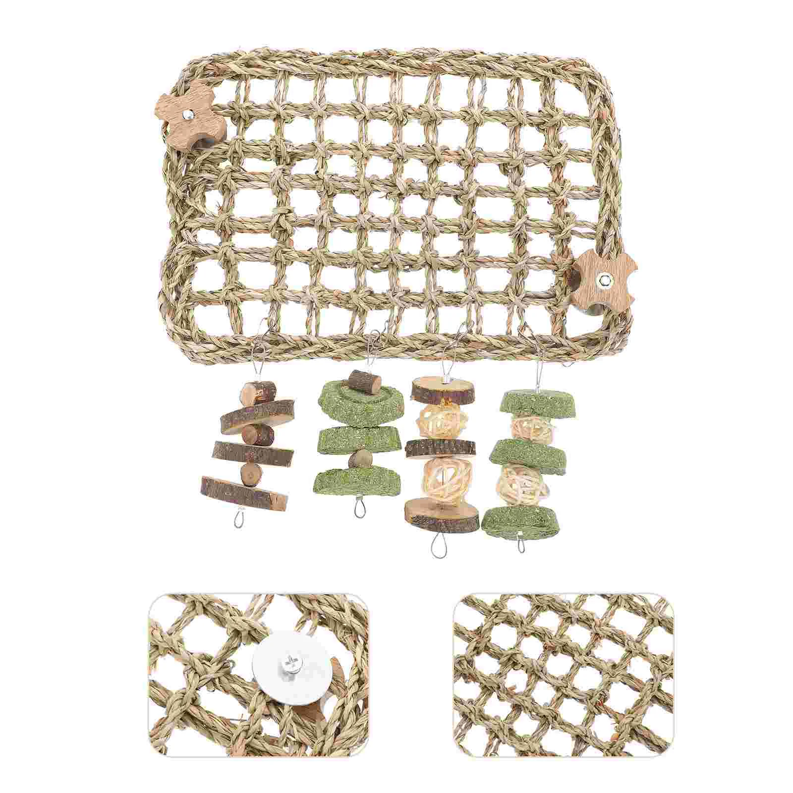 

1 Набор, соломенный тканый коврик для животных