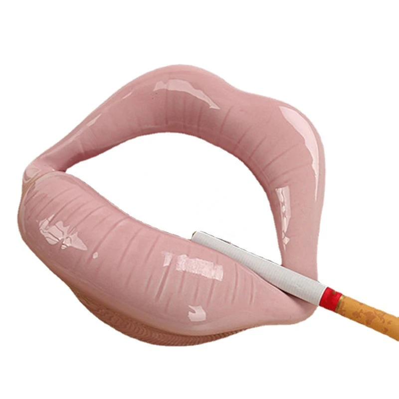 

Симпатичная мультяшная пепельница, губы, керамическая пепельница, Креативный цветочный горшок, модная Домашняя мини пепельница, подарок дл...