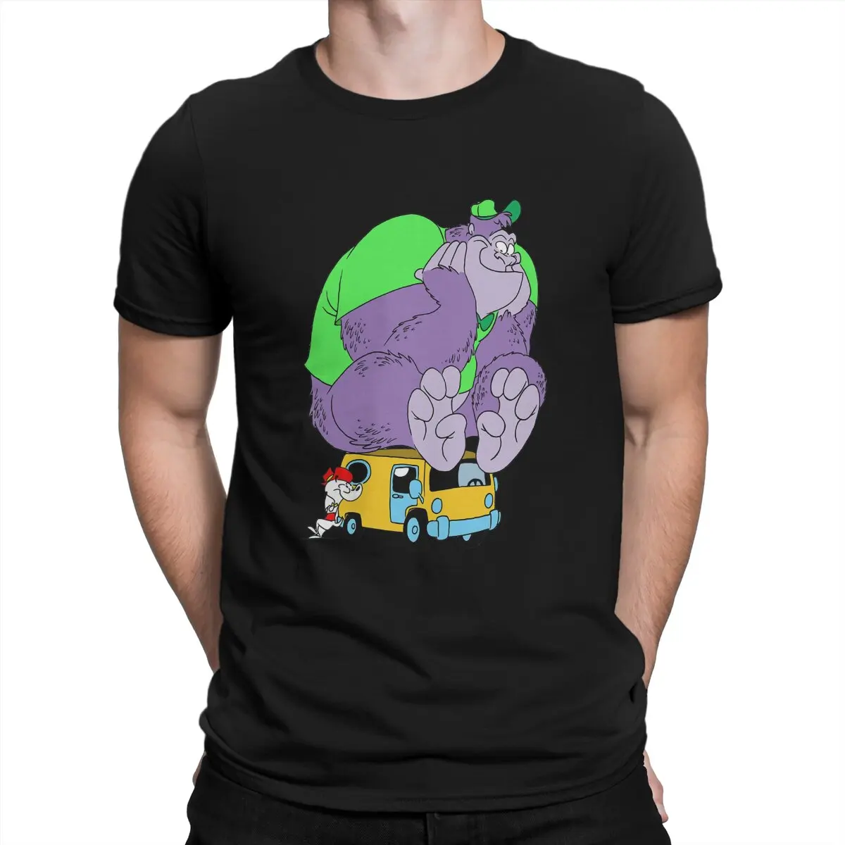 

Men's Grape T Shirts Fat Albert Funny And Cute Pure Cotton Tops Fun Short Sleeve Round Collar Tees Graphic T-Shirt