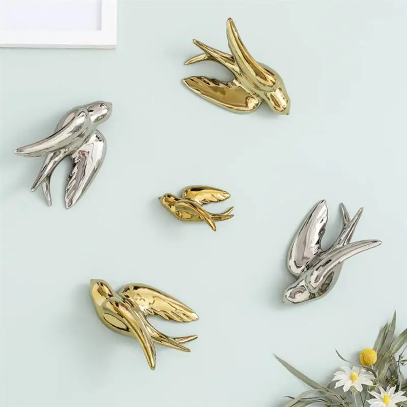 

1pc Ceramic Bird Wall Decor Nordic Style Wall Hanging Decoration Home Decor