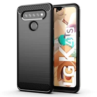 matte soft tpu cases for lg k41s shockproof carbon fiber phone cover for lg k41s silicone case coque fundas