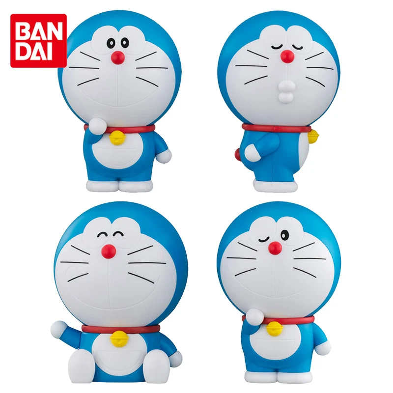 

Фигурки героев мультфильма Bandai из аниме Gashapon Doraemon Shellless, 9 моделей, подарки для мальчиков и девочек