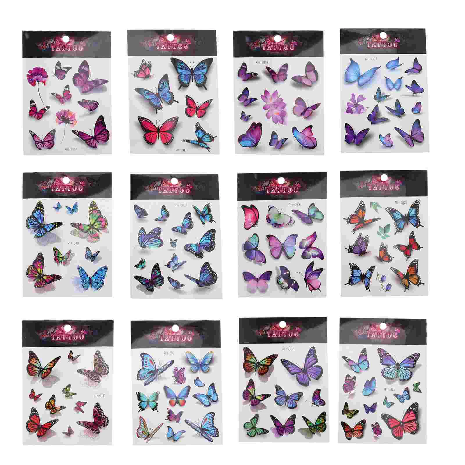 

Butterflystickers Temporary 3Drealistic Waterproofgirls Body Decals Facefake Makesticker Fairy Woman Girl