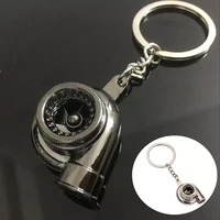new house cool gunmetal spinning turbo keychain turbocharger keyring creative design auto stylish accessories fq49161a1