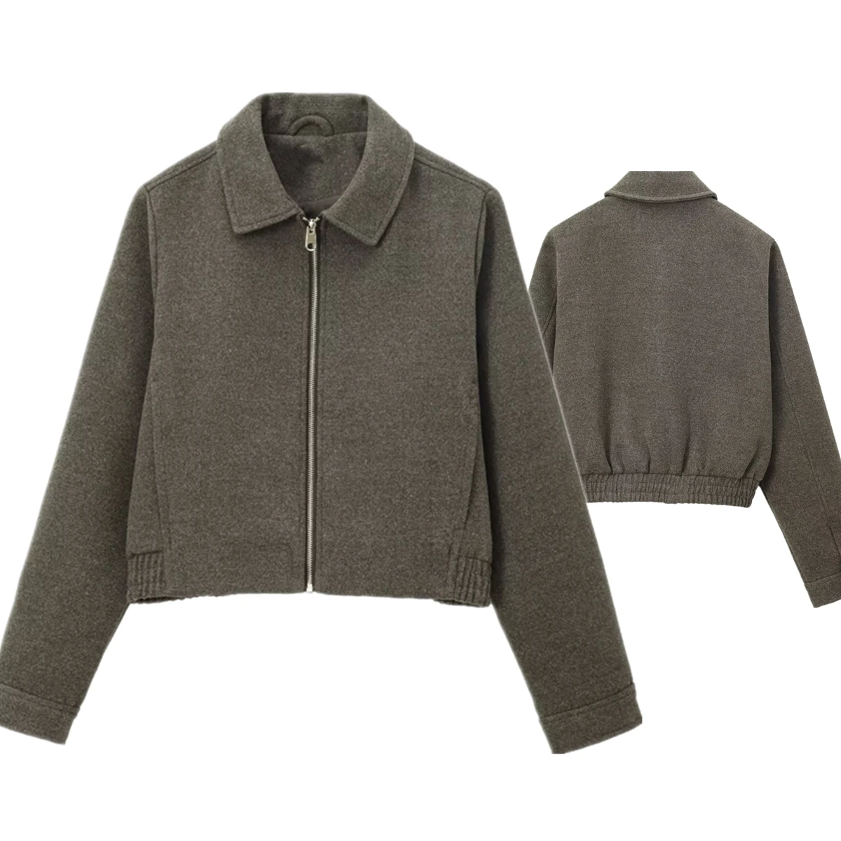 Dave&ampDi Французская элегантная и модная текстурированная куртка Темный