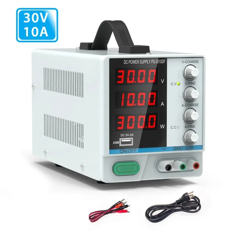 LONGWEI PS3010DF 30v 10a 300W variable laboratory high precision regulated dc power supply with USB interface enlarge