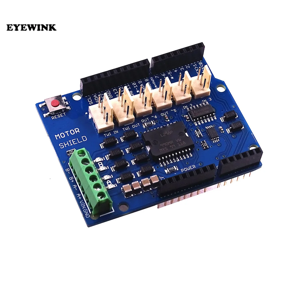 1 шт. L298N L298P 4A Dual-канальный драйвер двигателей модуль двигатель щит R3 для Arduino 5V ~ 12V