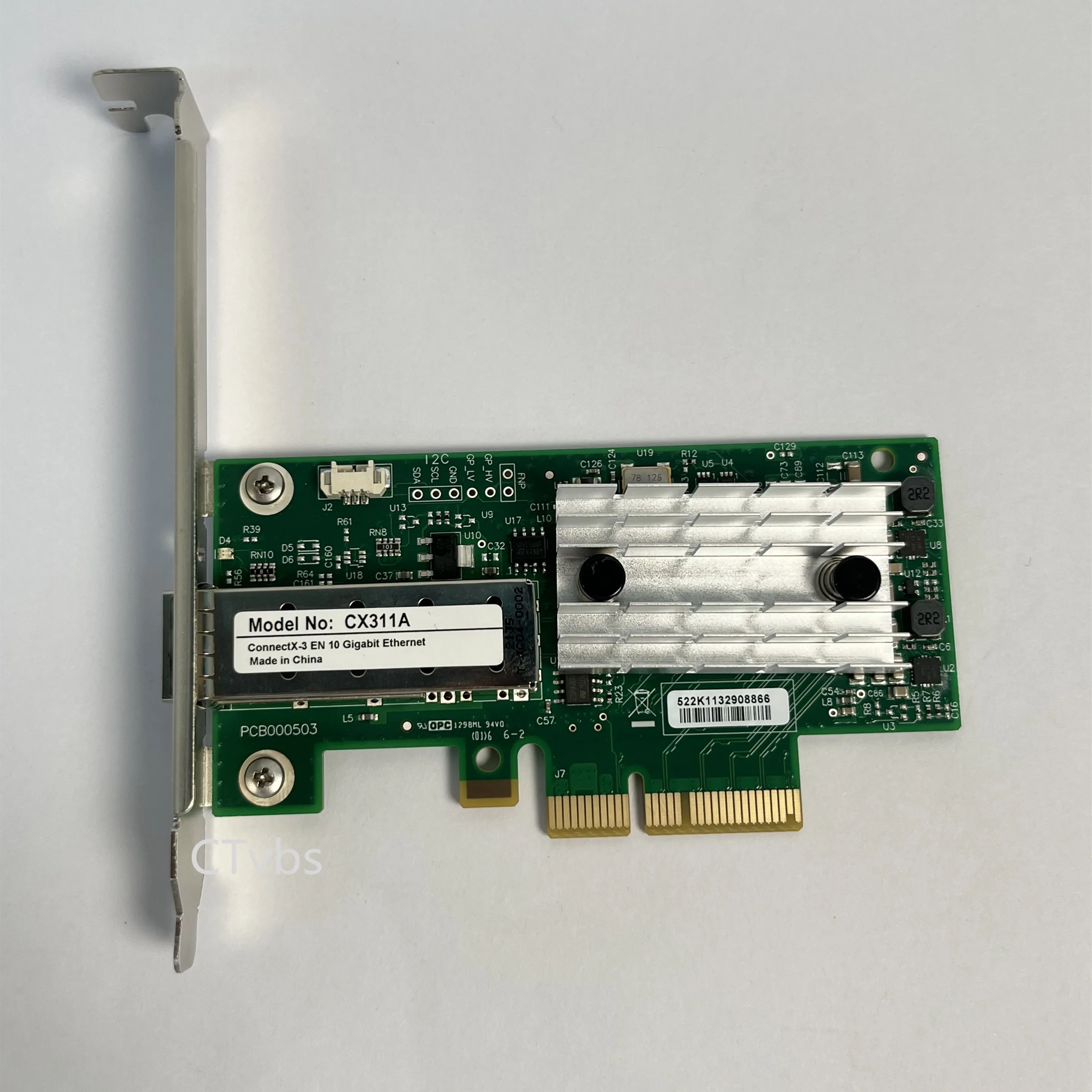 MCX311A-XCAT CX311A ConnectX-3 EN 10G Ethernet 10GbE SFP+ PCIe NIC Adapter Network Adapter High Profile For Mellanox