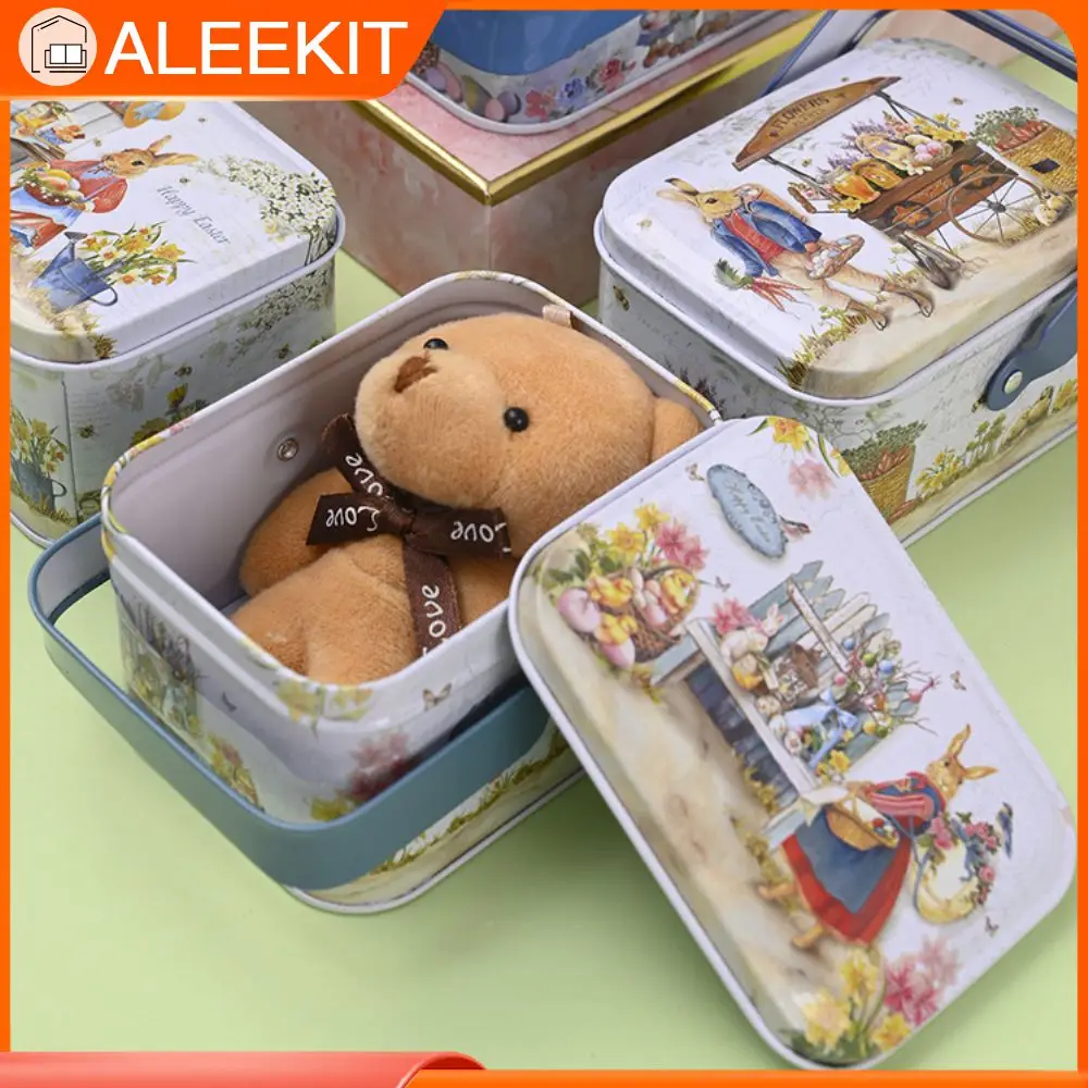 

Новый маленький чемодан с изображением кролика, Подарочная коробка для хранения конфет, копилка для конфет, коробка для упаковки ювелирных изделий, конфет, печенья, подарочная коробка