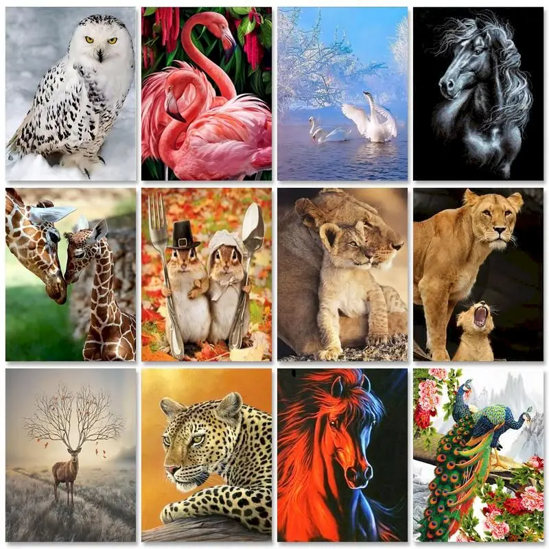 

Gatyztory 5D алмазная живопись животные полная Алмазная вышивка птица распродажа вышивка крестиком