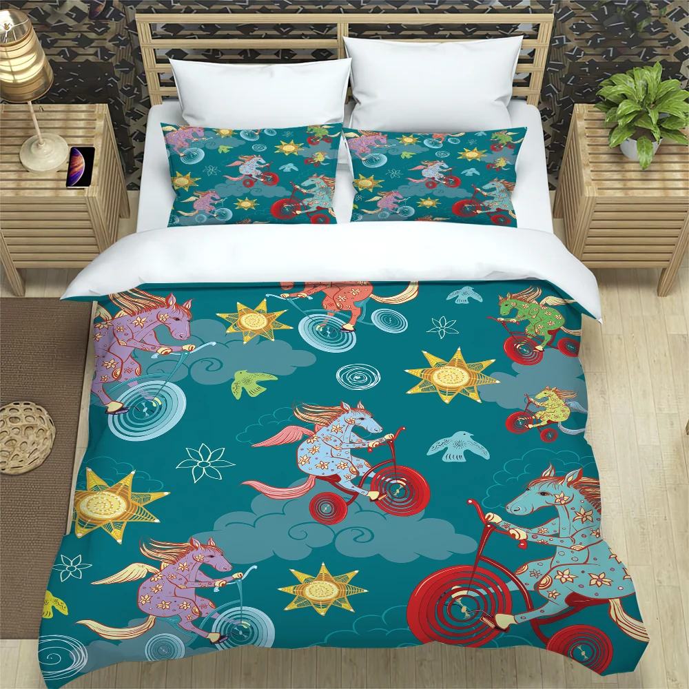 

Комплект постельного белья разных размеров с изображением животных