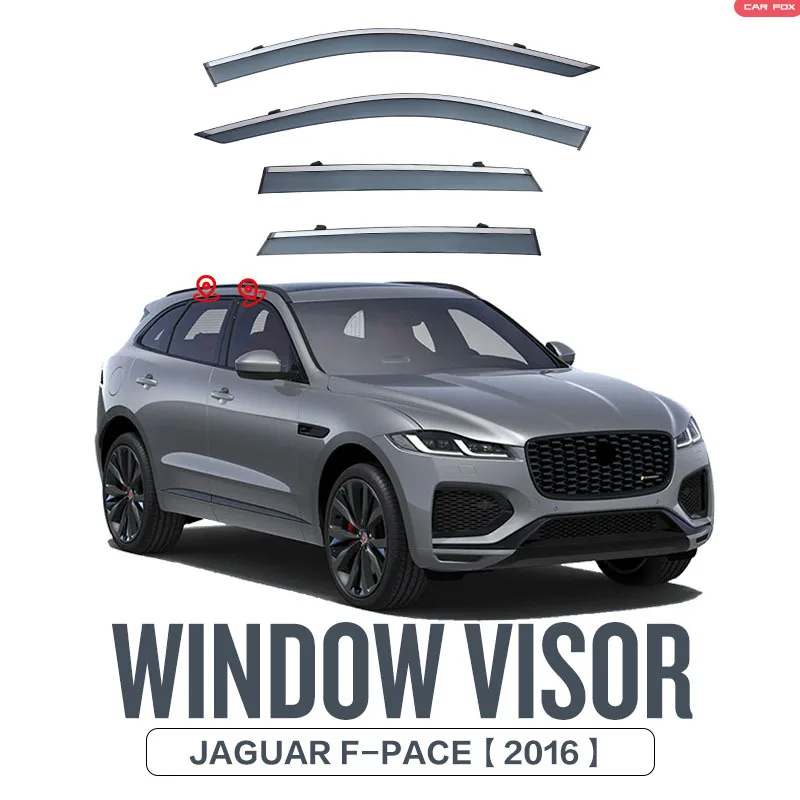 

For Jaguar F-PACE Window visor Weather Shield Side Window Deflector Car windshield weather shield Car accessories