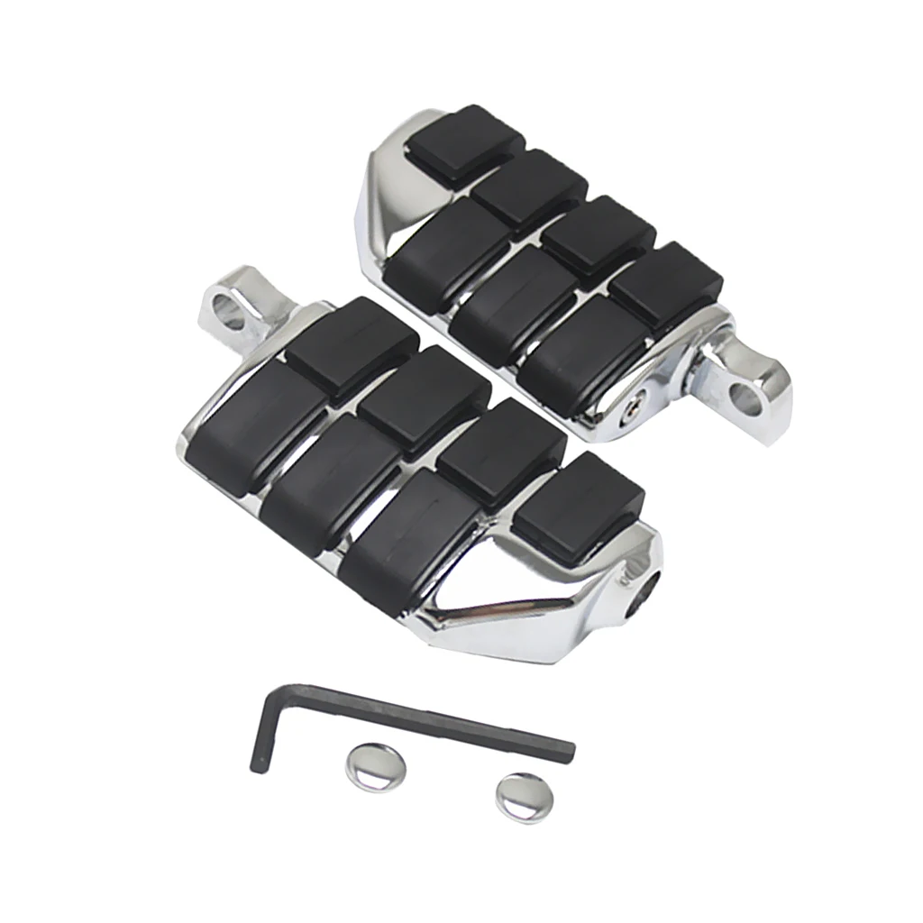 

1 Pair of Motorcycles Footrest Pedal for HD Style Men Mount Accessory- Black