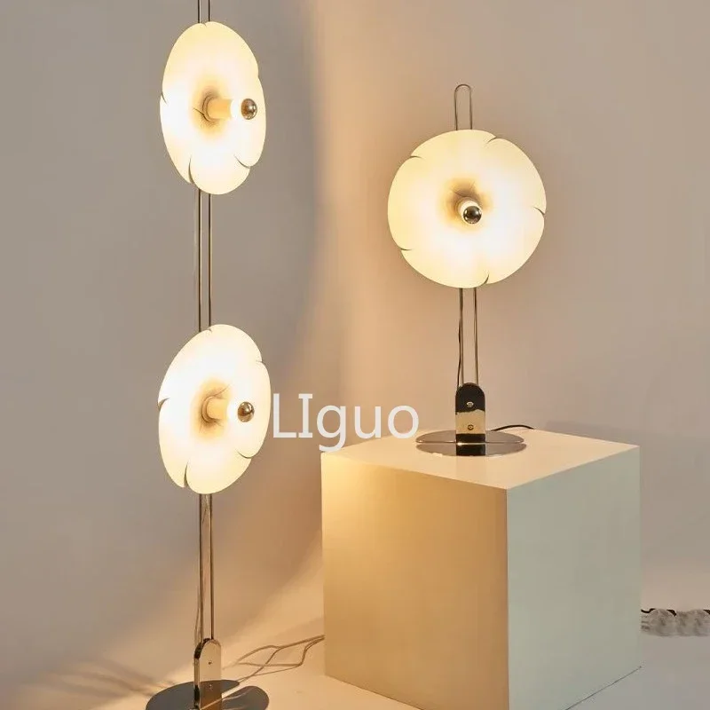 Нордическая ретро-лепестковая Напольная Лампа роскошная современная семейная