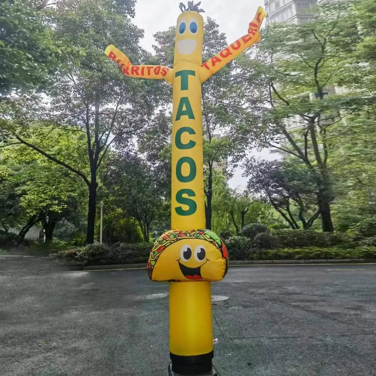 1 шт. 18 футов Tacos воздушный танцор надувная трубка для привлечения внимание Burritos