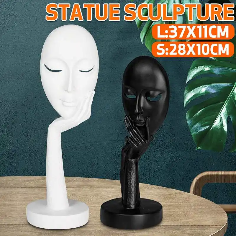 

The Thinker Women Statue Abstract Sculptures Living Room Desktop Office Decoration Accessories Interior Home Decor Nordic S/L