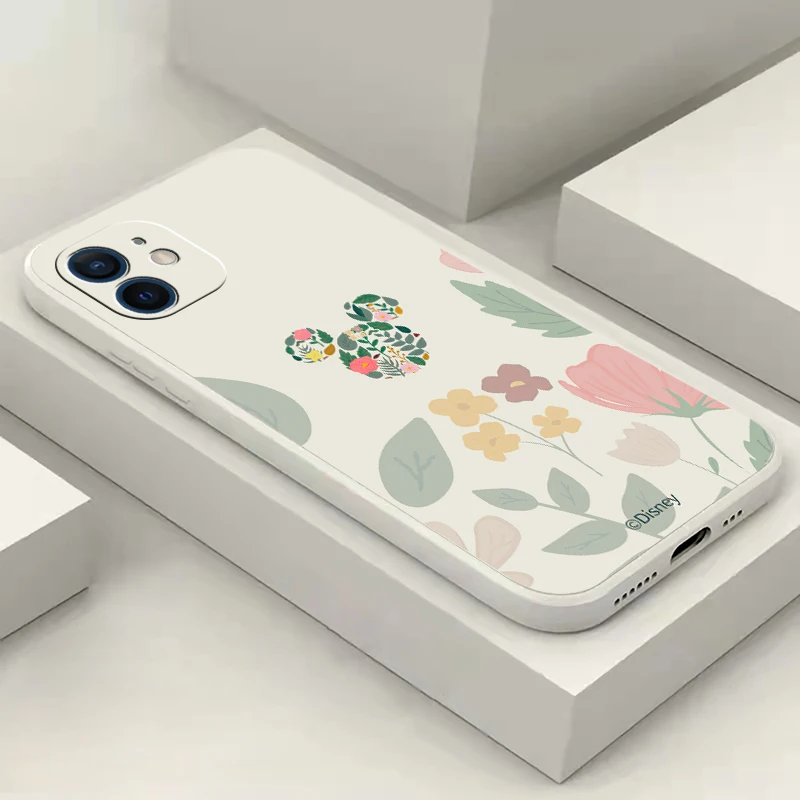 

Mickey Anime Phone Case For iPhone 11 12 13 Pro MAX Mini 6 6S 7 8 Plus X XR XS MAX SE 2020 Soft Silicone TPU Funda Back Cover