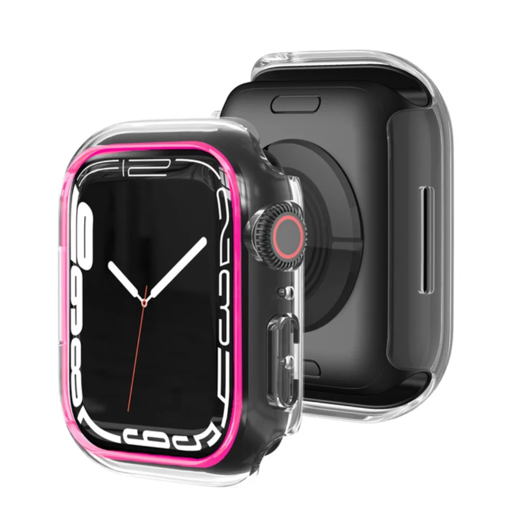 Фото Флуоресцентный полый чехол для Apple Watch Case 49 мм 45 44 41 40 38 46 42 мм без защитной пленки для экрана iWatch 11 10 9 8 7 6 5 4 SE №2