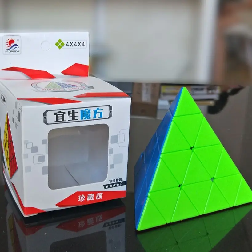 Новинка YiSheng 4x4x4 Пирамидка магический куб без наклеек 4x4 Акция Cubo magico пазл