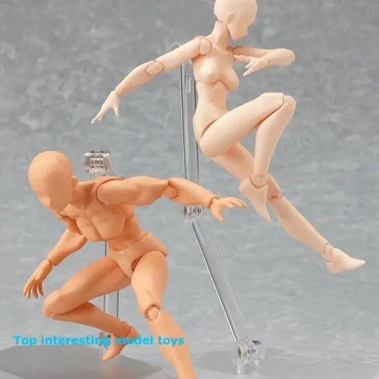 

13 Cm 1/12 Scale Figma Body 2.0 Version Painting Props Male Female Youth Edition Skin Color Action Figure